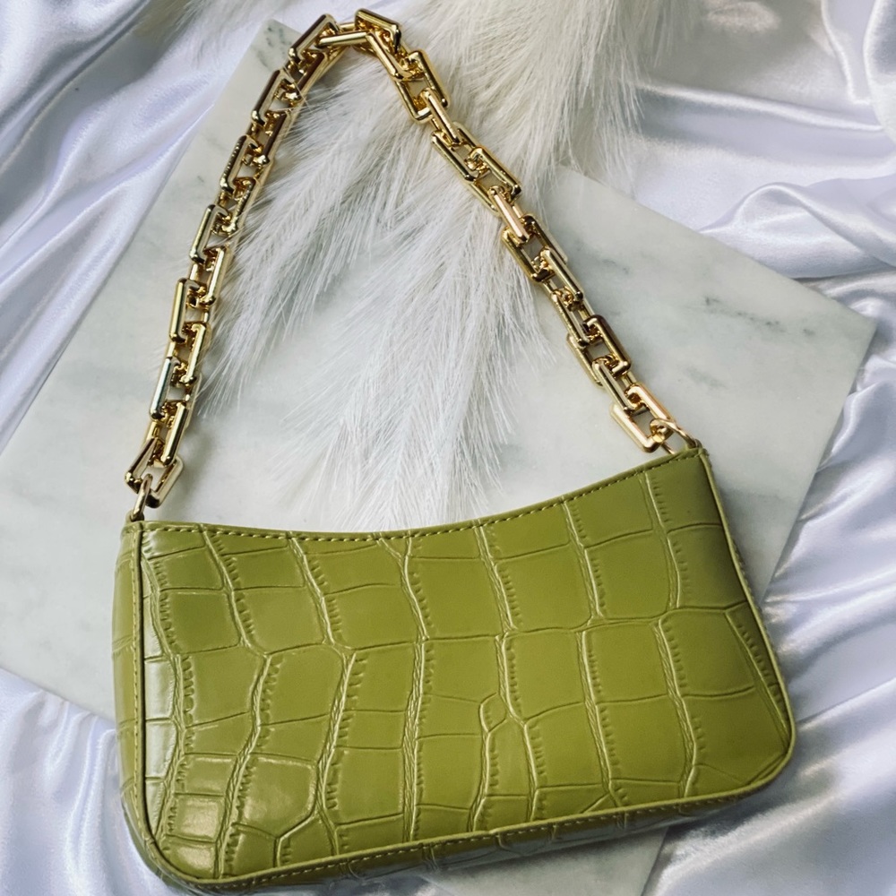 Croc Pattern Purse - image 1